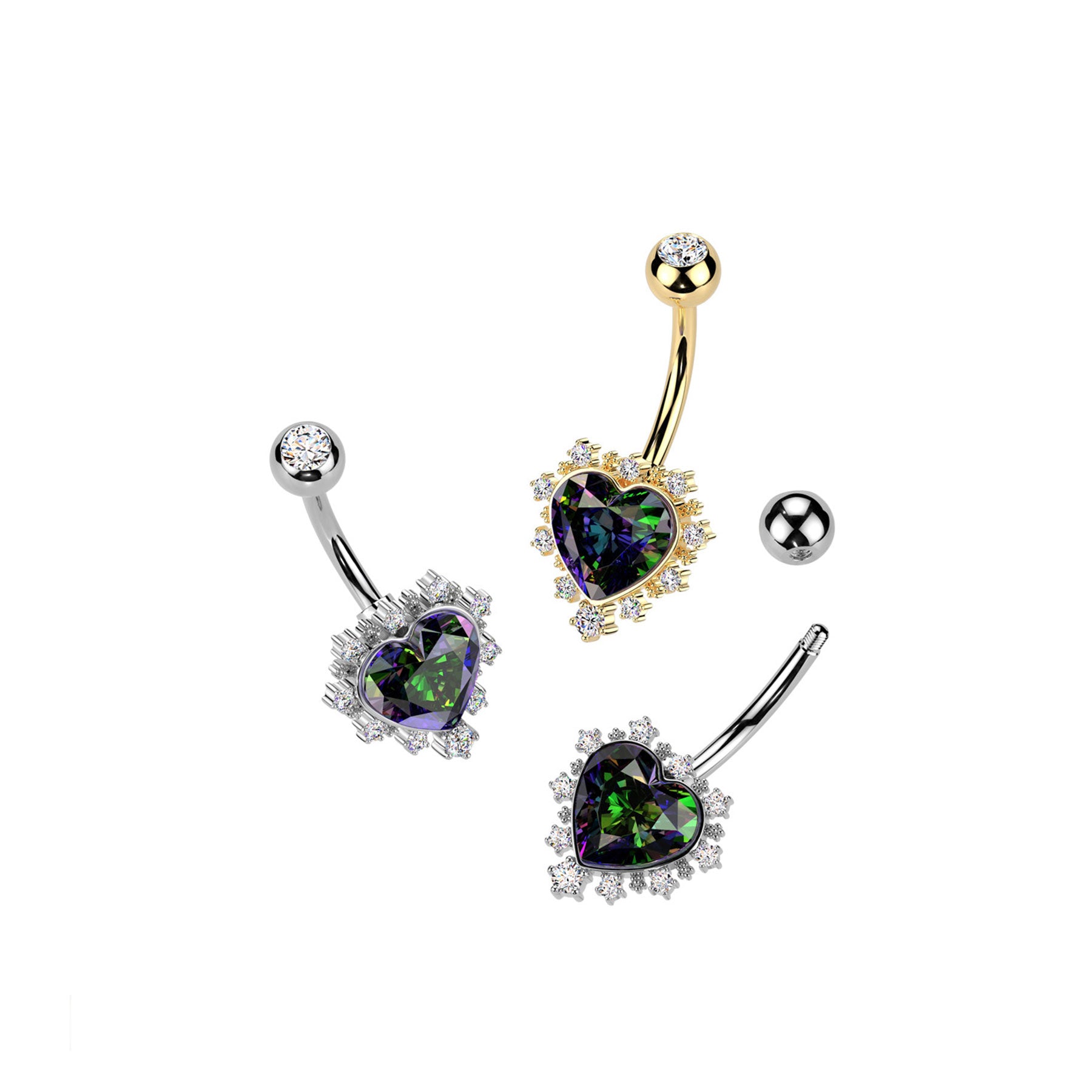 Piercing Nombril CYNDRA en Acier et Zirconium