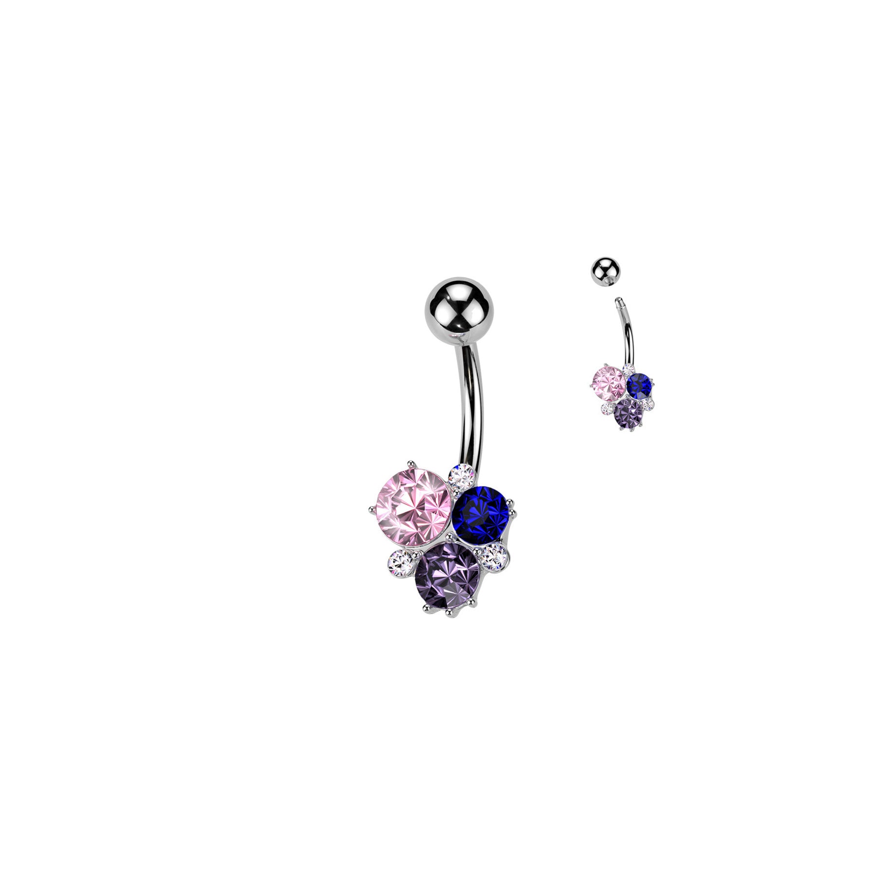 Piercing Nombril DALIA en Acier et Zirconium