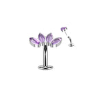 Piercing Nombril DESDA en Titane et Pierre Naturelle