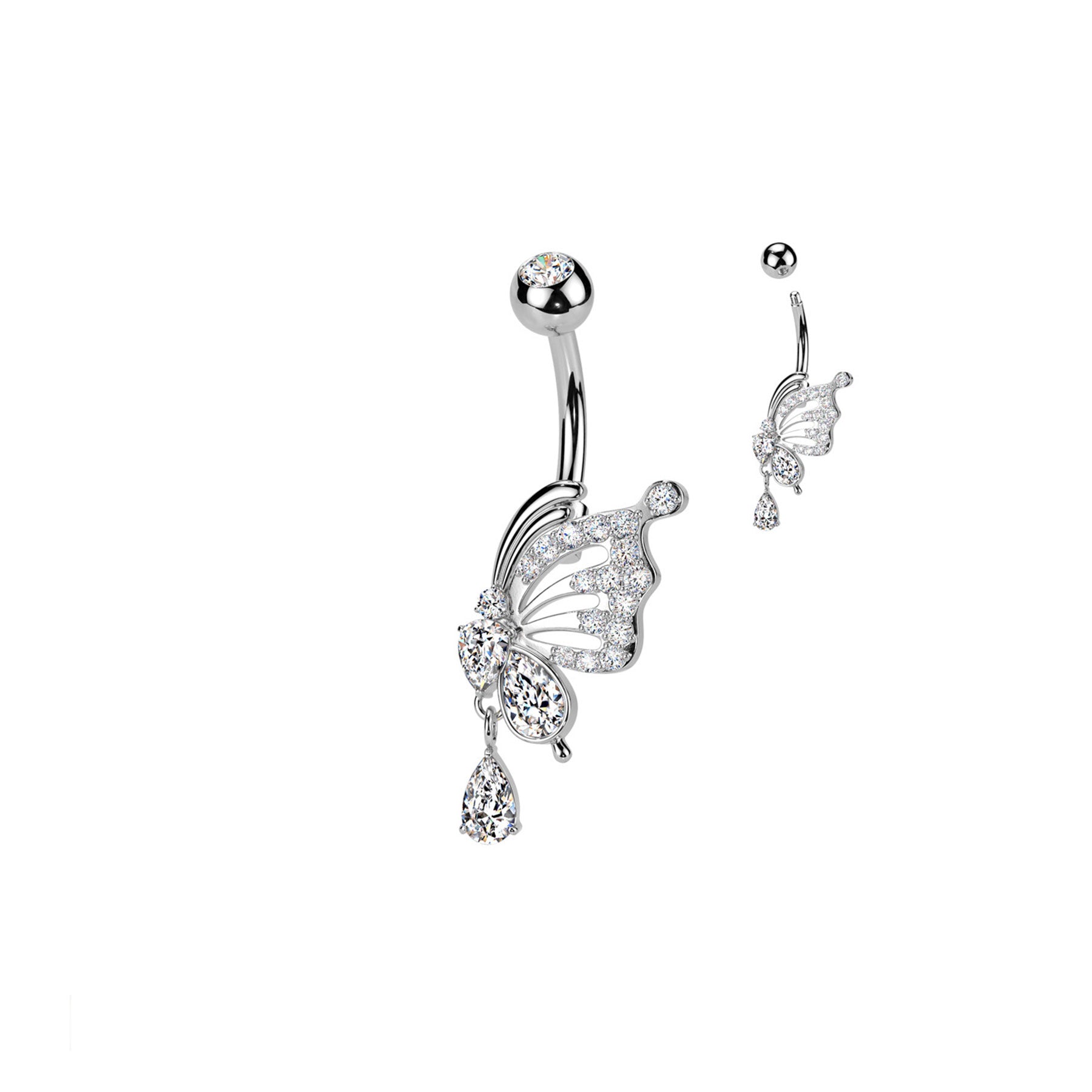 Piercing Nombril ELIONA en Acier et Zirconium
