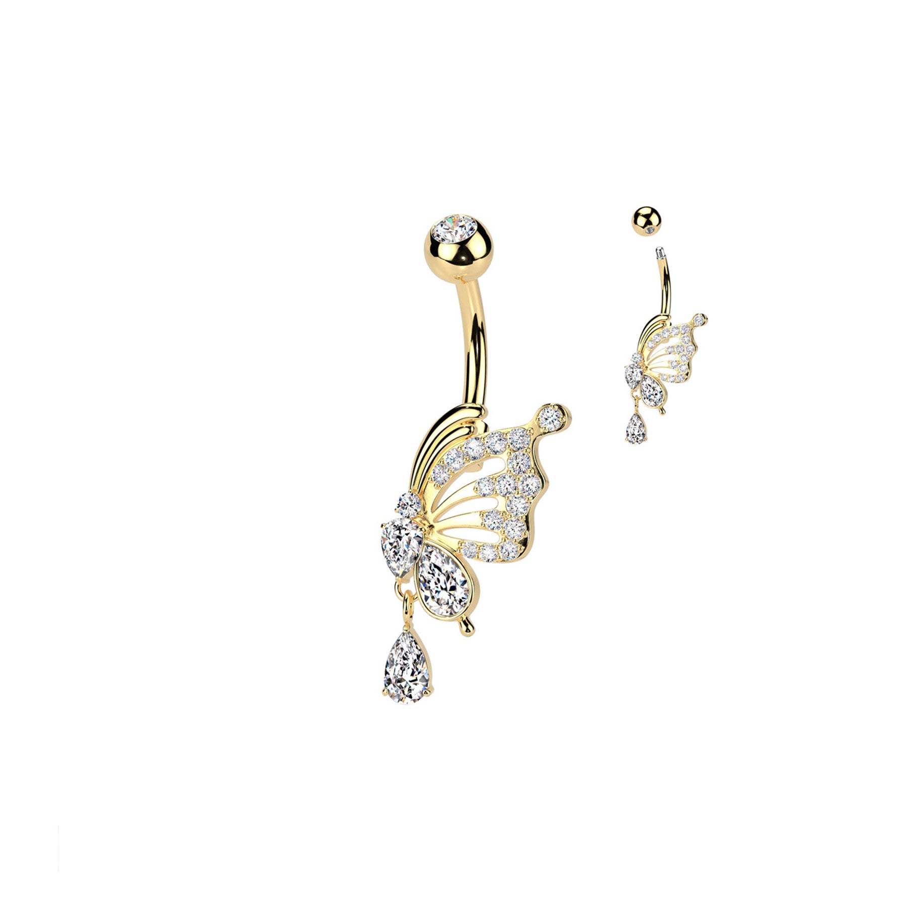 Piercing Nombril ELIONA en Acier et Zirconium