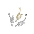 Piercing Nombril ELIONA en Acier et Zirconium