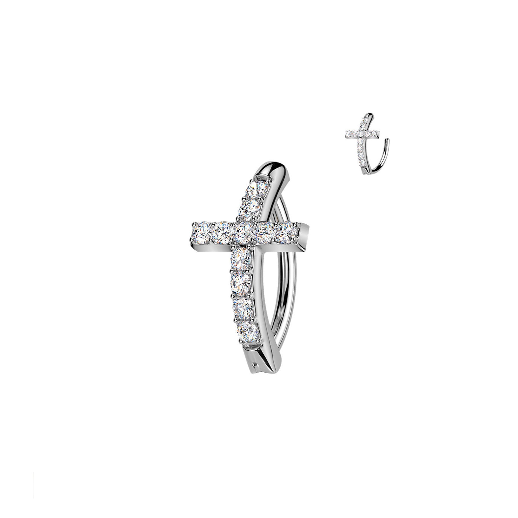 Piercing Nombril NAHIA en Acier et Zirconium