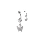 Piercing Nombril HATEYA en Acier et Zirconium