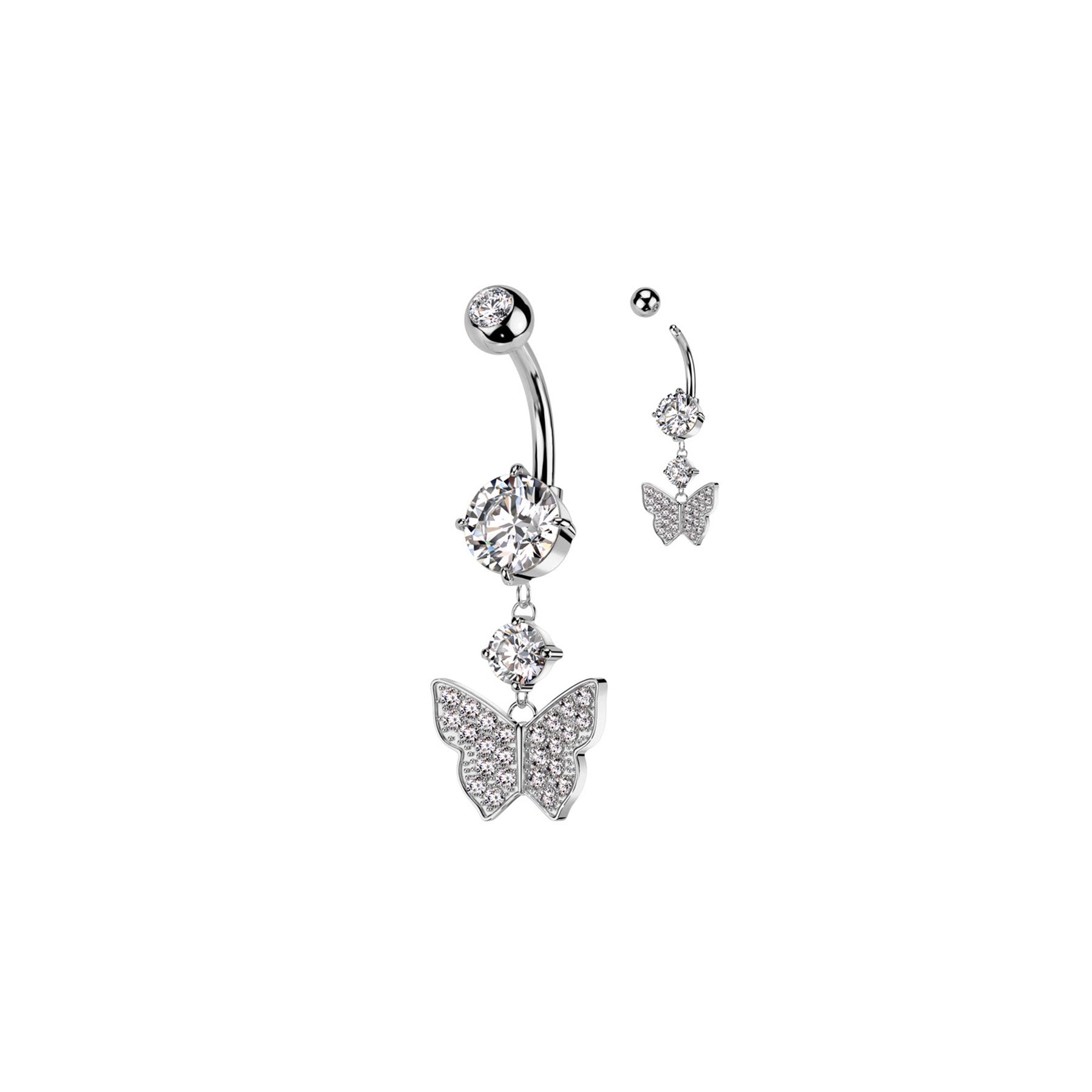 Piercing Nombril HATEYA en Acier et Zirconium