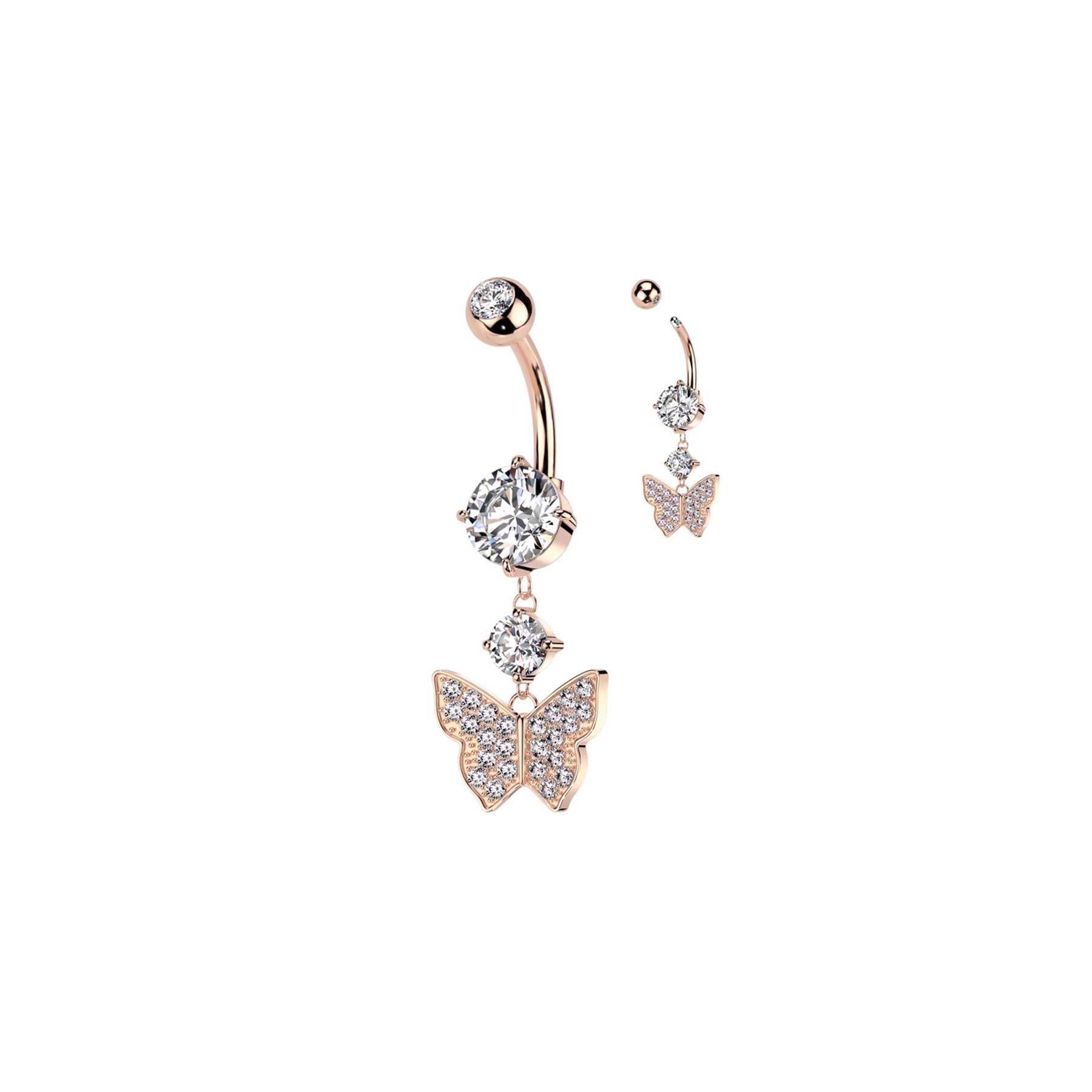 Piercing Nombril HATEYA en Acier et Zirconium