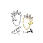 Piercing Nombril Inversé AIZA en Titane et Zirconium