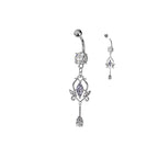 Piercing Nombril KAMALA en Acier et Zirconium