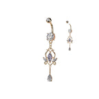 Piercing Nombril KAMALA en Acier et Zirconium