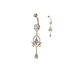 Piercing Nombril KAMALA en Acier et Zirconium