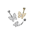 Piercing Nombril KAZOUA en Acier Chirurgical 316L, Zirconium et Resine