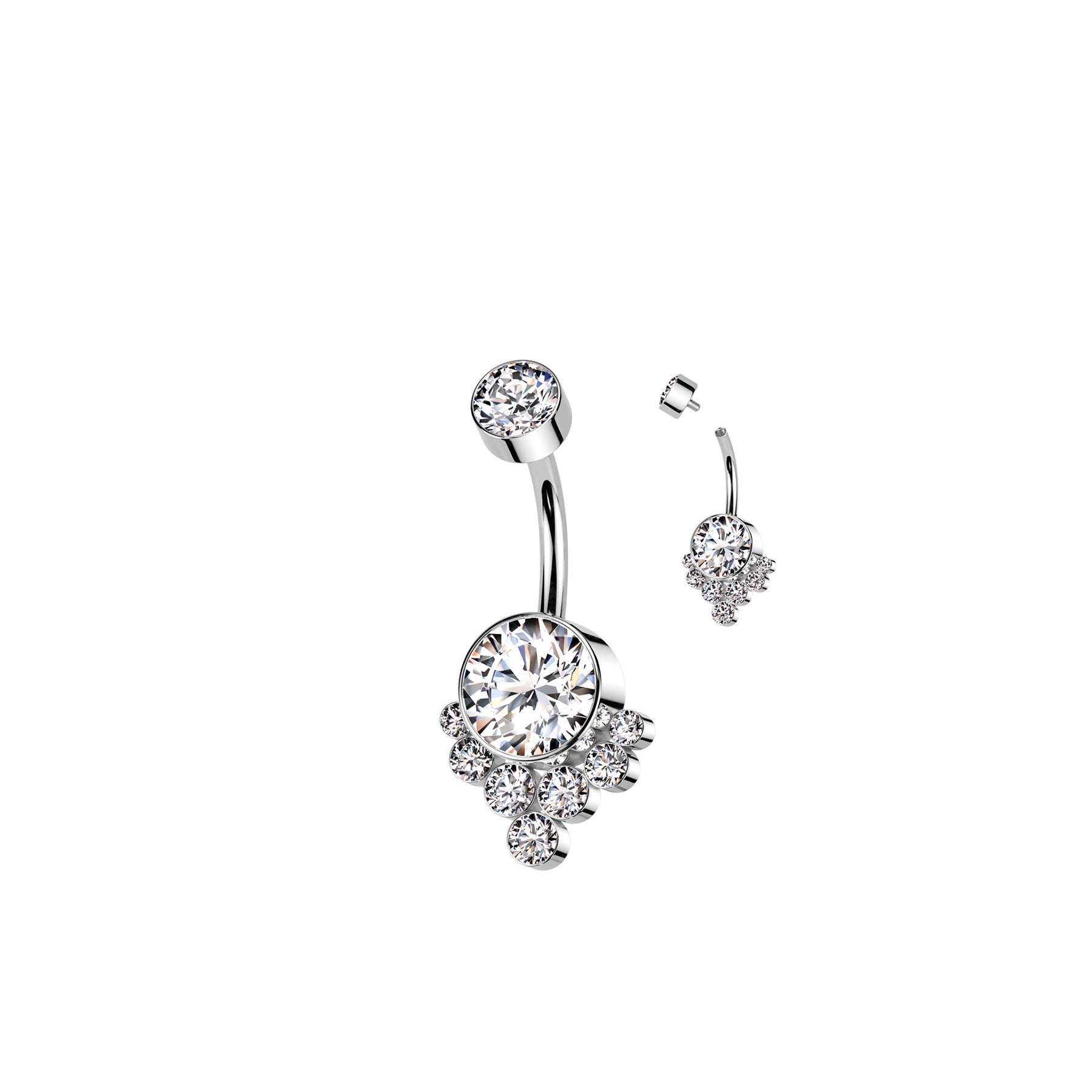 Piercing Nombril MALOYA en Titane et Zirconium