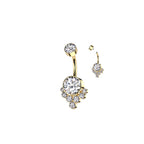 Piercing Nombril MALOYA en Titane et Zirconium