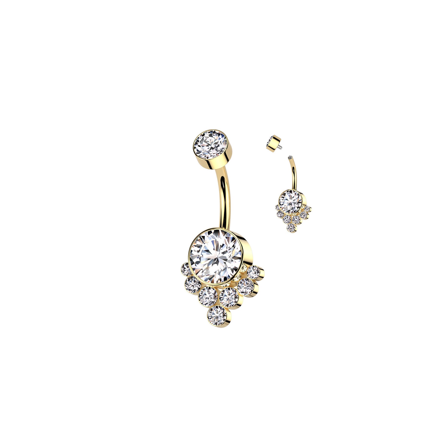 Piercing Nombril MALOYA en Titane et Zirconium