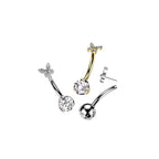 Piercing Nombril NOEVA en Titane et Zirconium