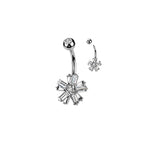 Piercing Nombril VINIA en Acier et Zirconium