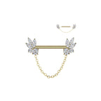 Piercing Téton BIANCA en Acier et Zirconium