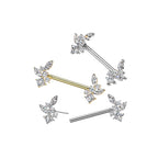 Piercing Téton NYSSA en Acier et Zirconium