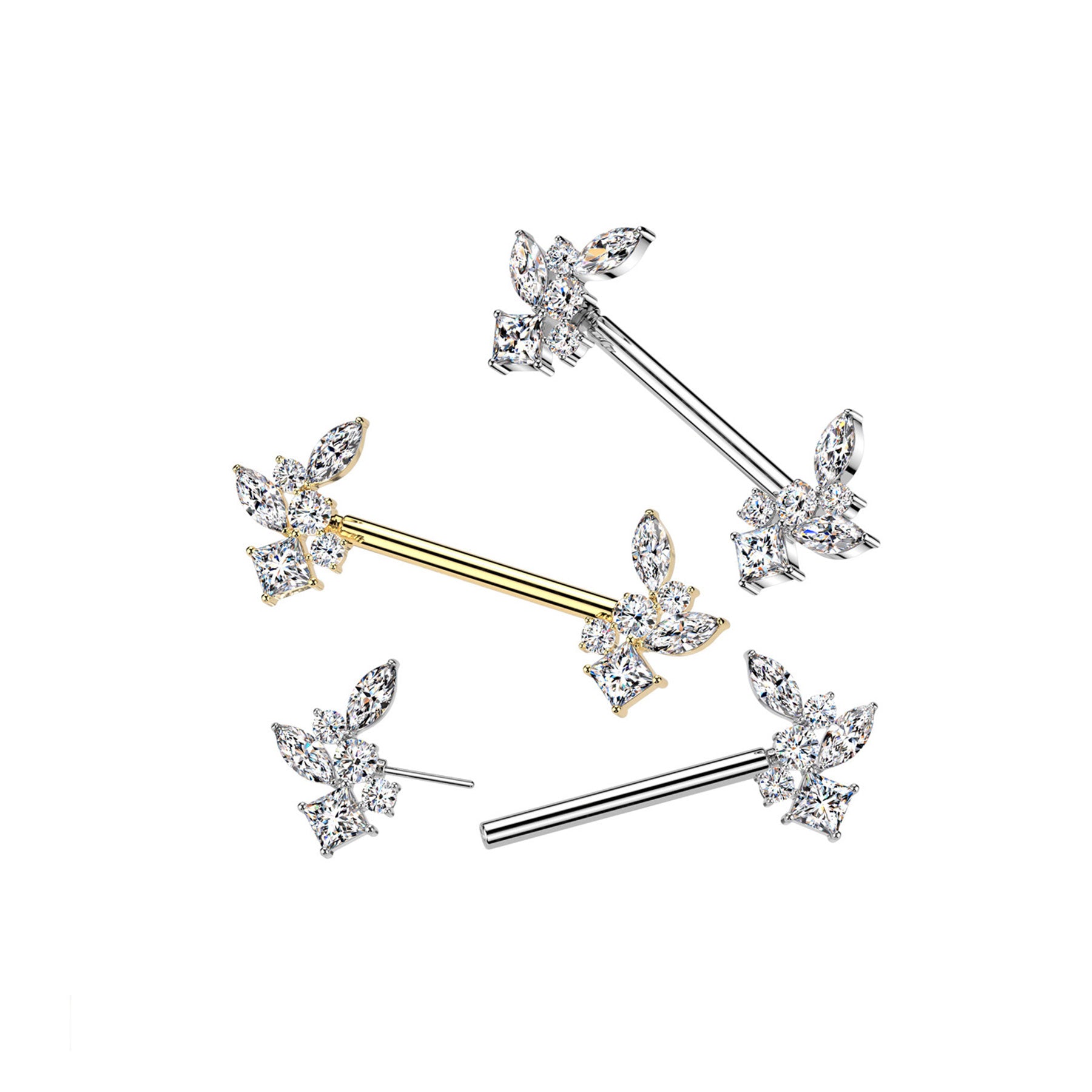Piercing Téton NYSSA en Acier et Zirconium